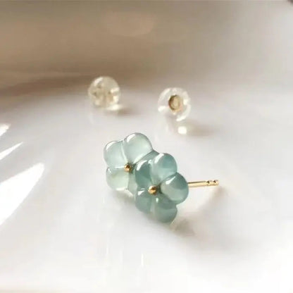 1+1 Offer: Vintage Turquoise Crystal Flower Earrings
