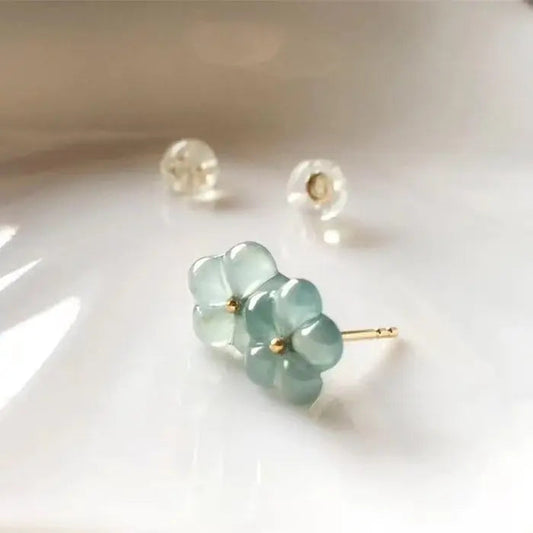 1+1 Offer: Vintage Turquoise Crystal Flower Earrings