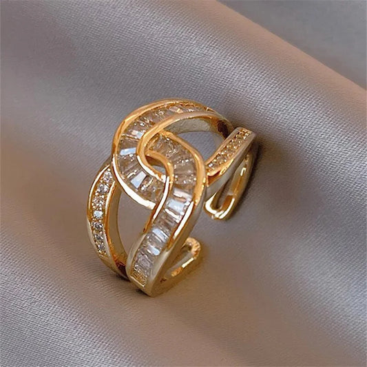 Mia | Anillo elegante y anudado, ajustable