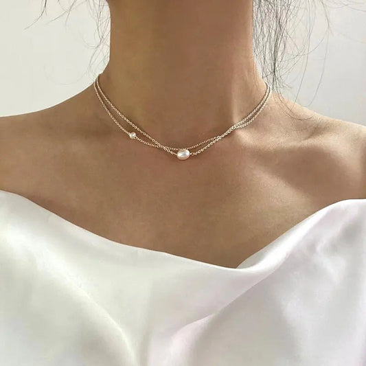 Oferta 1+1: Collar de perla de agua dulce
