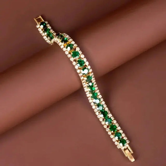 Pulsera dorado-verde