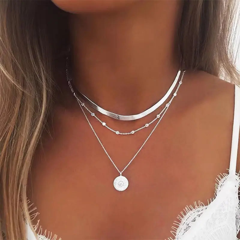 Layered Silver Luxe Necklace