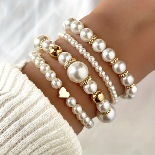 Oferta 1+1: Set de pulseras de perlas